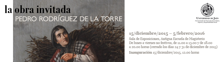 Cartel de la exposición de Pedro Rodríguez de la Torre